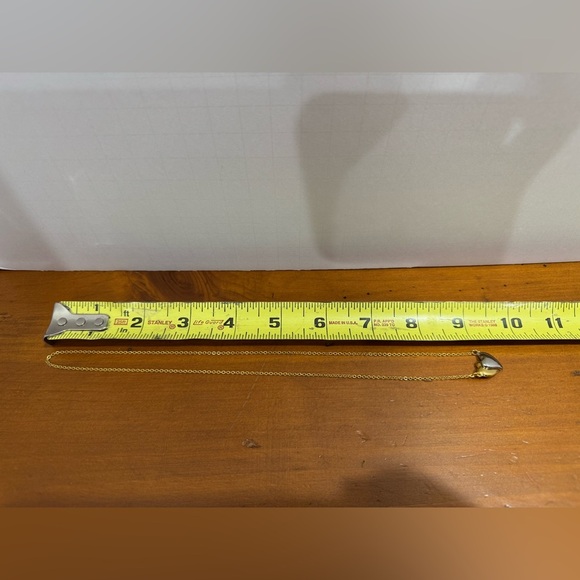 Vintage magnetic heart gold tone and silver Pendant Necklace - Picture 4 of 5